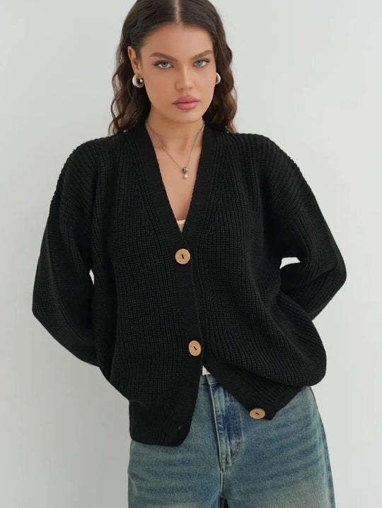 Damen lässiger Strickcardigan EB