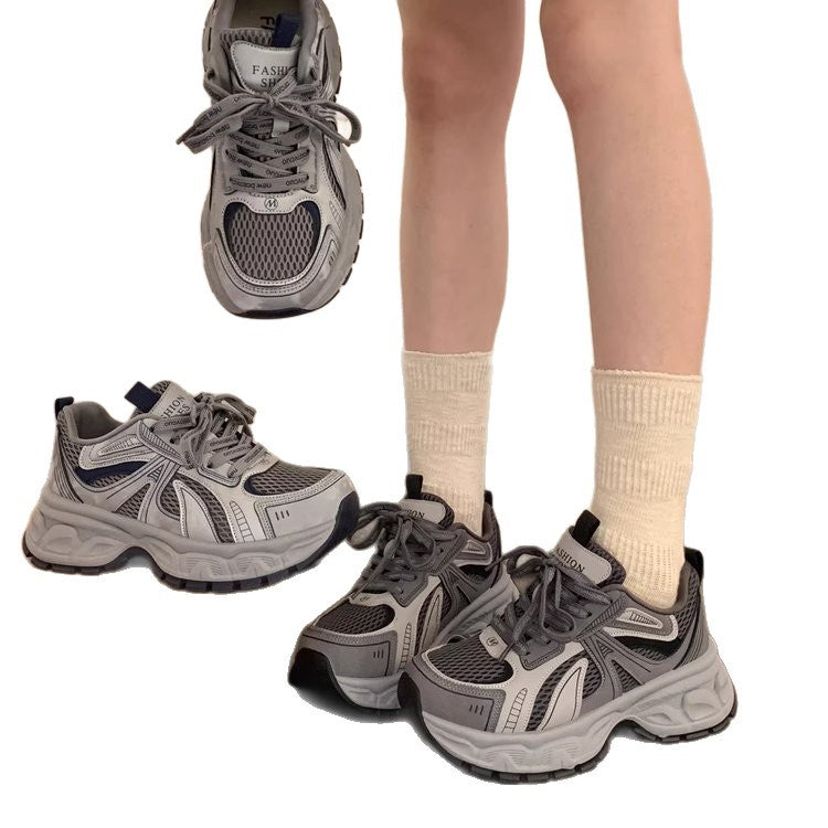 Damen Sportliche Laufschuhe mit atmungsaktivem Mesh-Obermaterial und gepolsterter Sohle EB