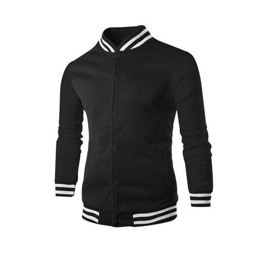 Herren Sportliche Collegejacke mit modischem Kragen EB