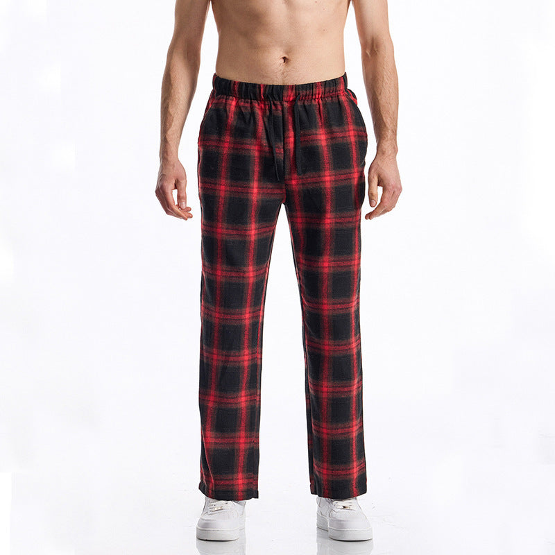 Herren bequeme Freizeithose mit Karomuster EB