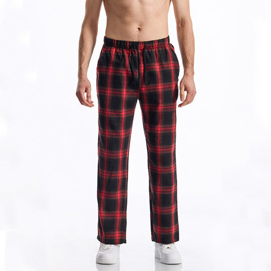 Herren bequeme Freizeithose mit Karomuster EB