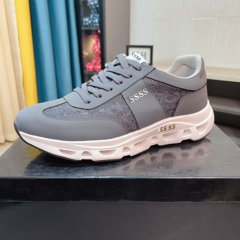 Damen Sportliche Sneakers mit dämpfender Laufsohle und atmungsaktiver Oberflächenstruktur EB