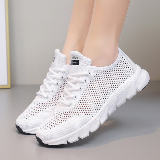 Damen atmungsaktive Freizeitsneaker mit flexibler Sohle EB