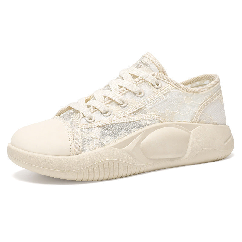 Damen Atmungsaktive Freizeitsneaker mit floralem Design und flexibler Sohle EB