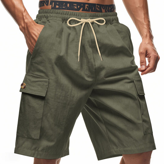 Herren Cargo-Shorts mit verstellbarem Kordelzug und praktischen Seitentaschen EB