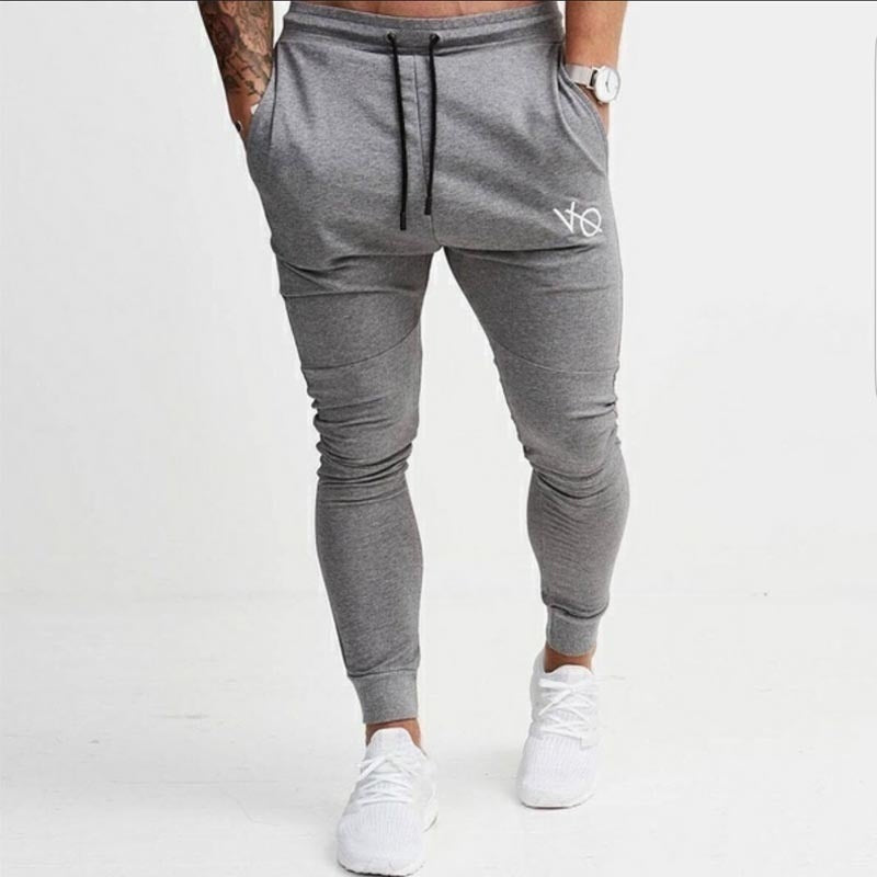 Herren nan schmal geschnittene Jogginghose mit elastischem Bund und Kordelzug EB