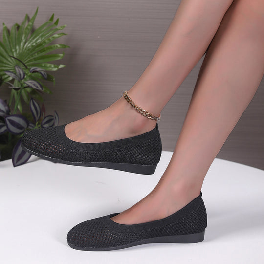 Damen Ballerinas aus atmungsaktivem Netzmaterial EB