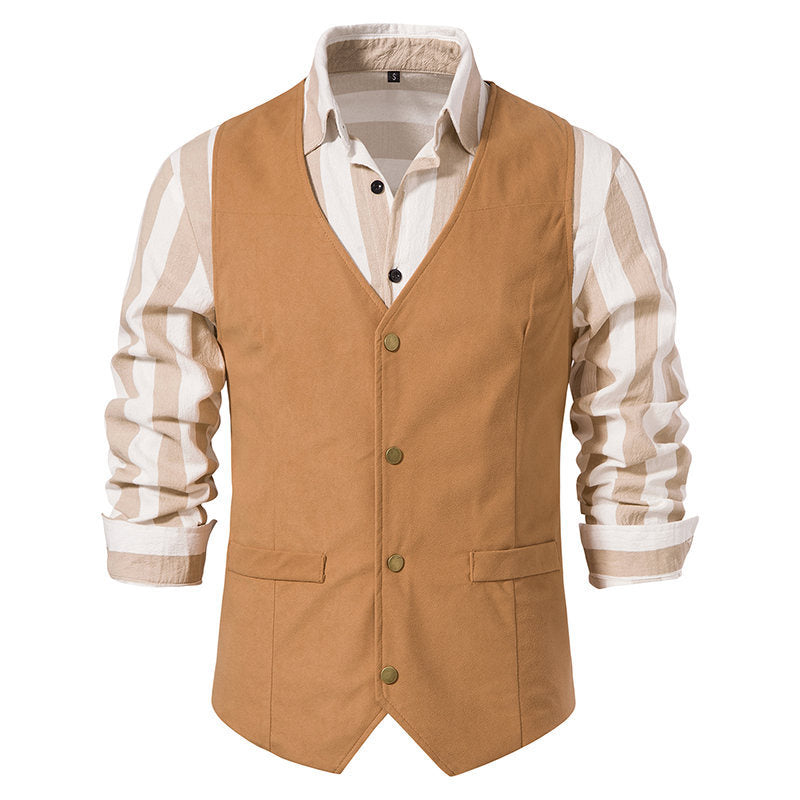 Herren Elegante Weste mit modernen Akzenten und strukturiertem Design EB