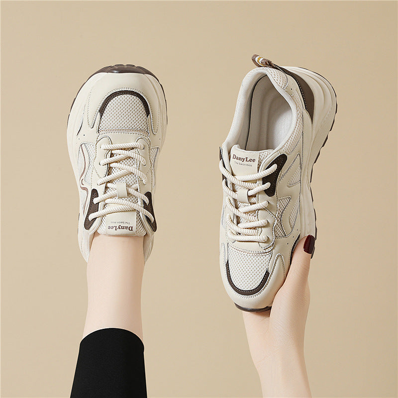 Damen Sportliche Lifestyle-Sneaker mit atmungsaktivem Mesh und dämpfender Sohle EB