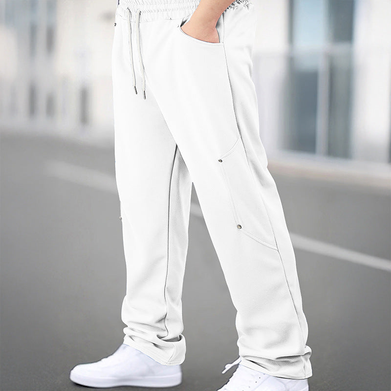 Herren Sportliche Jogginghose mit atmungsaktiven Mesh-Einsätzen und elastischem Bund EB
