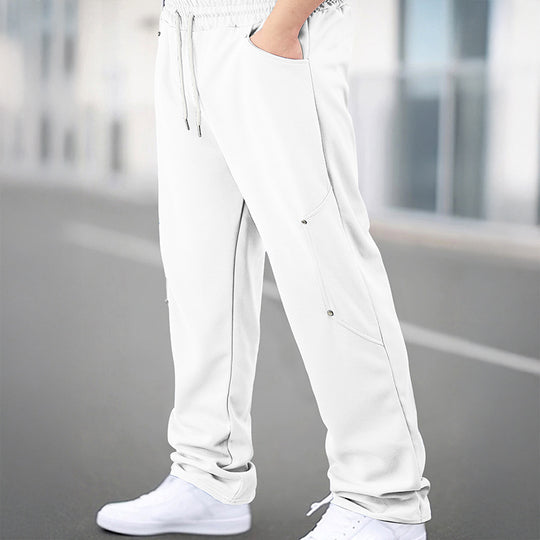 Herren Sportliche Jogginghose mit atmungsaktiven Mesh-Einsätzen und elastischem Bund EB