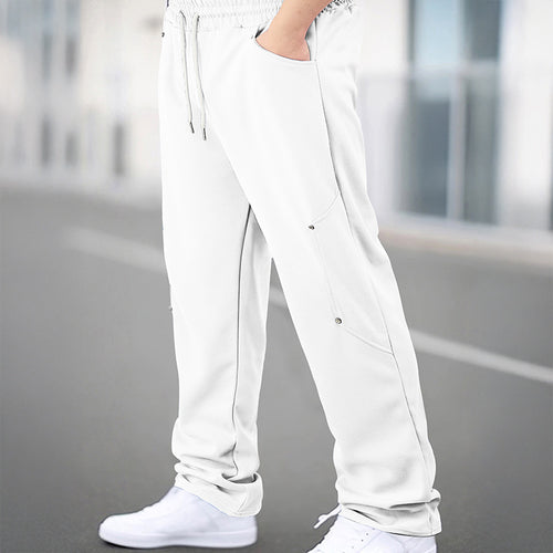 Herren Sportliche Jogginghose mit atmungsaktiven Mesh-Einsätzen und elastischem Bund EB