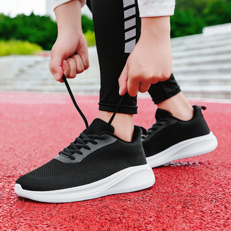 Damen Sportliche Sneakers mit atmungsaktivem Gewebe und dämpfender Sohle EB