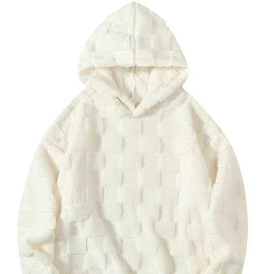 Damen Kuscheliger Fleece-Hoodie mit strukturiertem Design und Kapuze EB