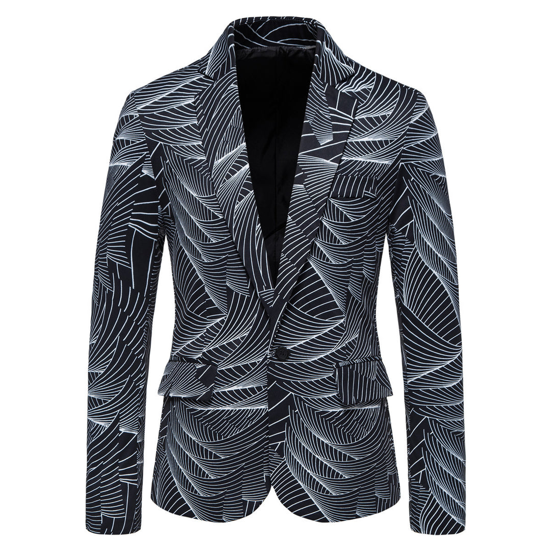 Damen modischer Blazer mit floralem Motiv EB