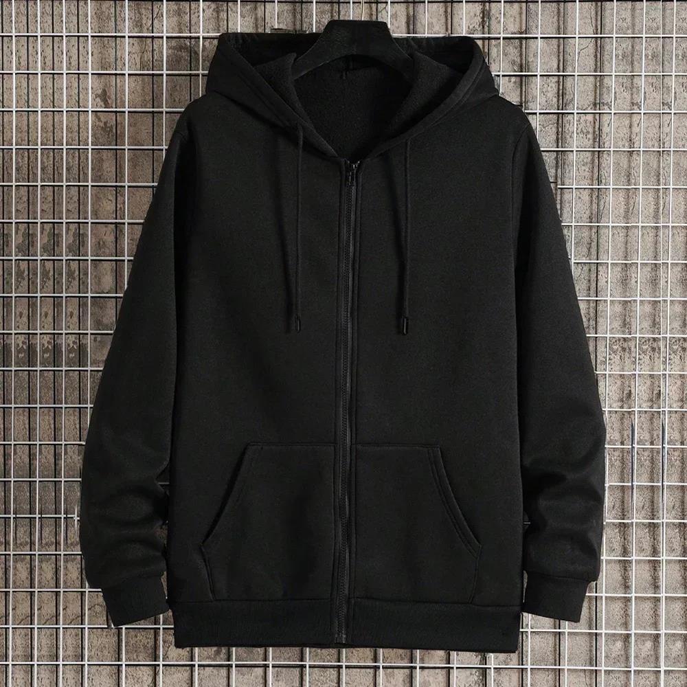 Unisex Zip-Hoodie mit verdecktem Reißverschluss, minimalistischer Silhouette und angerautem Innenfutter EB