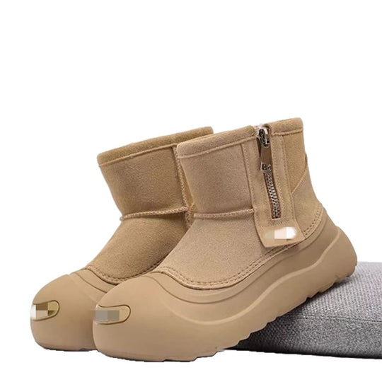 Damen gefütterte Winterstiefel mit rutschfester Sohle und modischem Futter EB