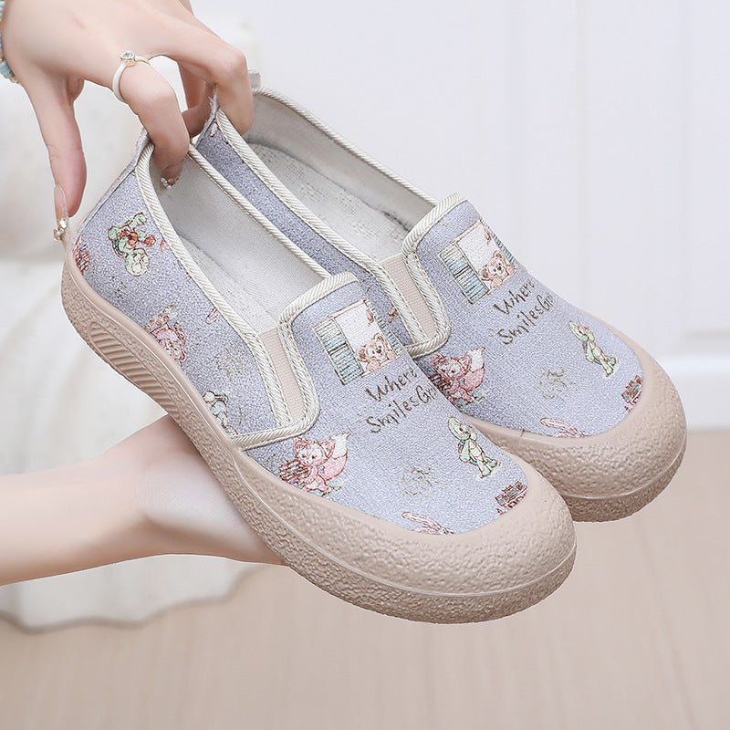 Damen Freizeit-Schuhe mit dekorativem Motiv EB