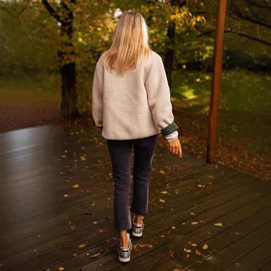 Damen Kuschelige und stylische Fleecejacke EB