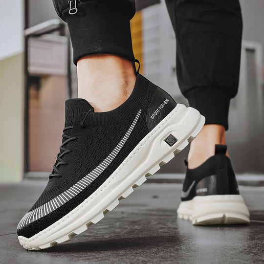 Damen Sportliche Sneaker mit atmungsaktiver Strickoberfläche und rutschfester Sohle EB