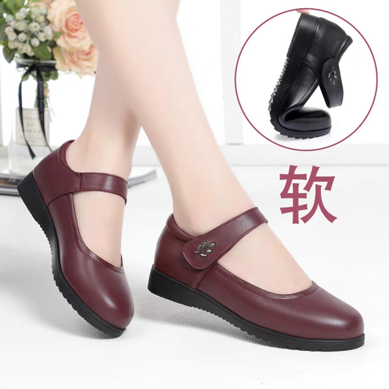 Damen Mary Jane Schuhe mit verstellbarem Riemen und flexiblem Fußbett EB