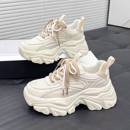Damen Chunky Sneakers mit atmungsaktiver Mesh-Oberfläche und rutschfester Sohle EB
