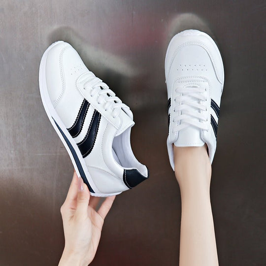 Damen Bequeme Freizeitsneaker mit atmungsaktiver Oberflächenstruktur EB