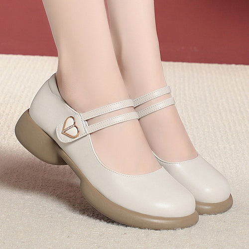 Damen Mary Jane Schuhe mit doppeltem Riemen und komfortabler Sohle EB