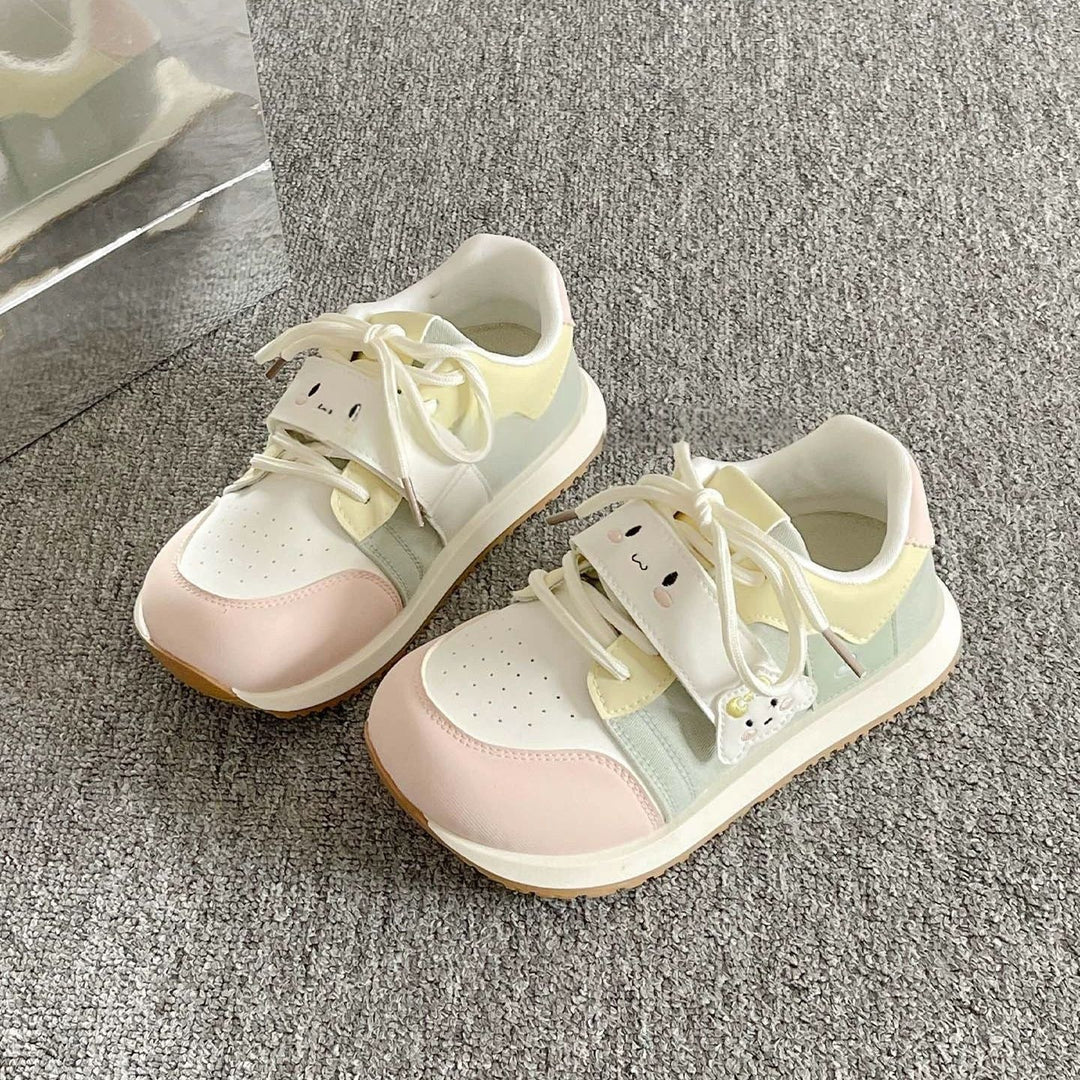 Damen Kindersneaker mit niedlichem Tierdesign und praktischem Klettverschluss EB