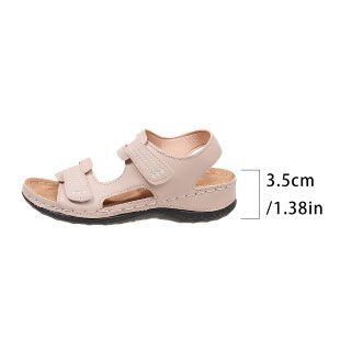 Damen Komfortable Sandalen mit verstellbaren Klettverschlüssen EB