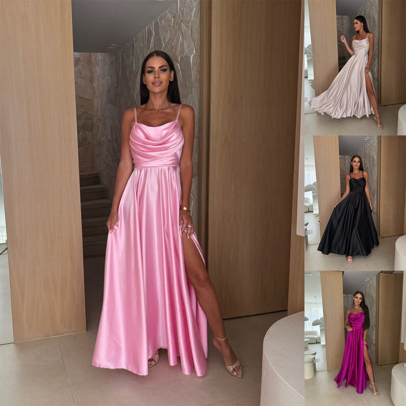 Damen Elegantes Bodenlanges Abendkleid EB