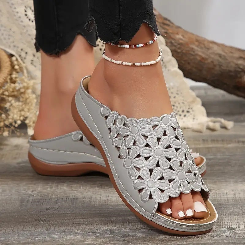 Damen Bequeme und modische Zehentrenner-Sandalen EB
