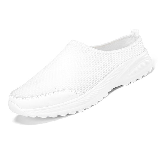 Damen Atmungsaktive Slip-On Freizeitschuhe mit flexiblem Gummiboden EB