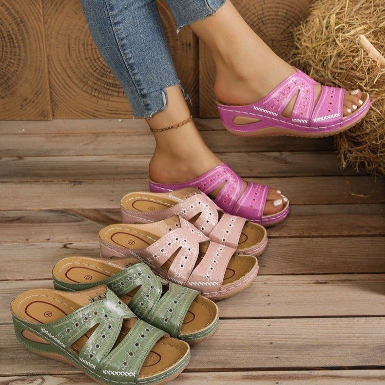 Damen Komfortable Sommerschuhe mit atmungsaktivem Obermaterial und effizienter Fußbettung EB