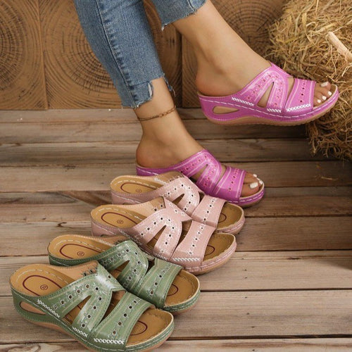 Damen Komfortable Sommerschuhe mit atmungsaktivem Obermaterial und effizienter Fußbettung EB
