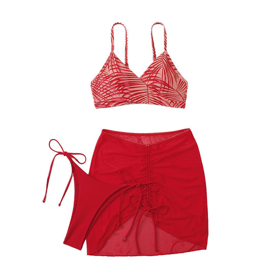 Damen Bikiniset mit verspieltem Rock EB