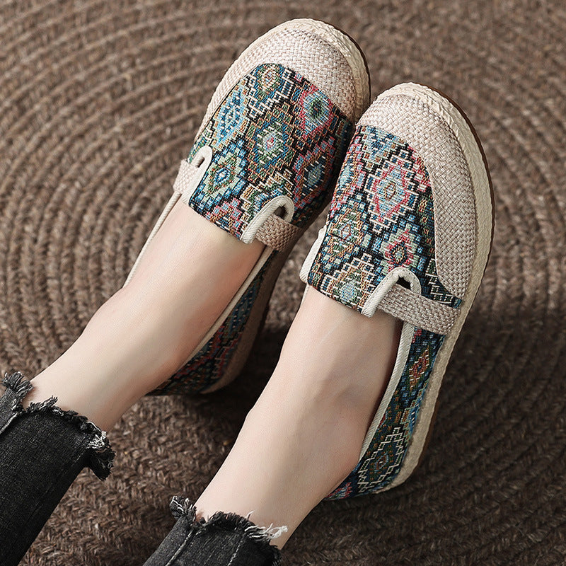 Damen Bequeme und stilvolle Stoffslipper EB