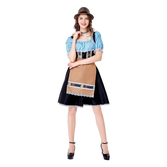 Damen Trachtenkleid mit liebevoll gestalteten Details und elegantem Schürzenüberzug EB