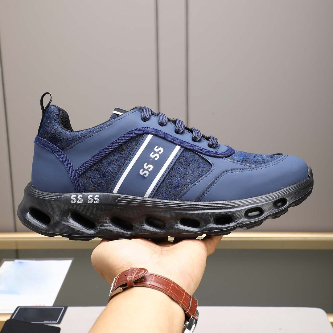 Damen Sportliche Komfort-Sneaker mit atmungsaktiver Oberflächenstruktur und dämpfender Sohle EB