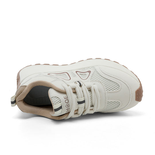 Damen sportliche Sneakers mit atmungsaktiver Mesh-Oberfläche und stoßdämpfender Sohle EB