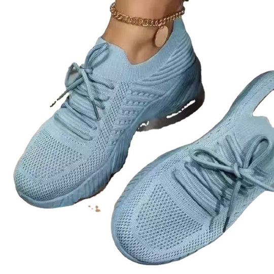 Damen  leichte Strick-Sneaker mit sockenähnlichem Obermaterial, gepolsterter Komfortsohle und flexibler Profil-Laufsohle EB