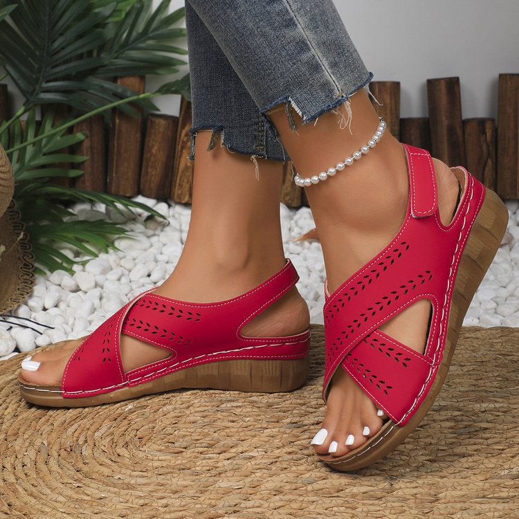 Damen Komfortable Sandalen mit ergonomischem Fußbett und atmungsaktivem Obermaterial EB