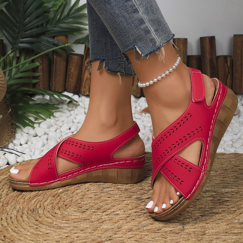 Damen Komfortable Sandalen mit ergonomischem Fußbett und atmungsaktivem Obermaterial EB