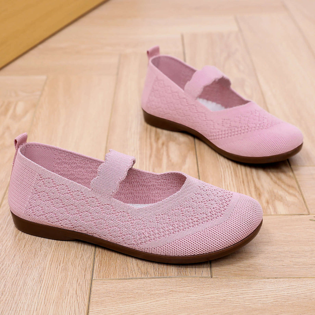 Damen Ballerinas mit rutschfester Sohle und atmungsaktivem Obermaterial EB