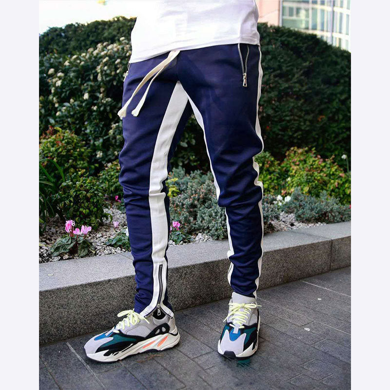 Herren Sportliche Slim-Fit Jogginghose mit Seitentaschen EB