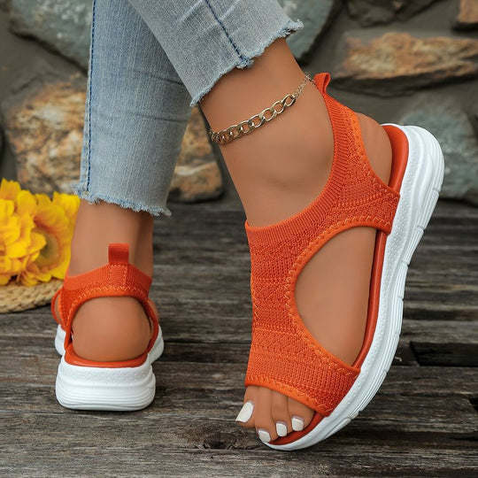 Damen Atmungsaktive Sport-Sandalen mit elastischem Obermaterial und rutschfester Sohle EB
