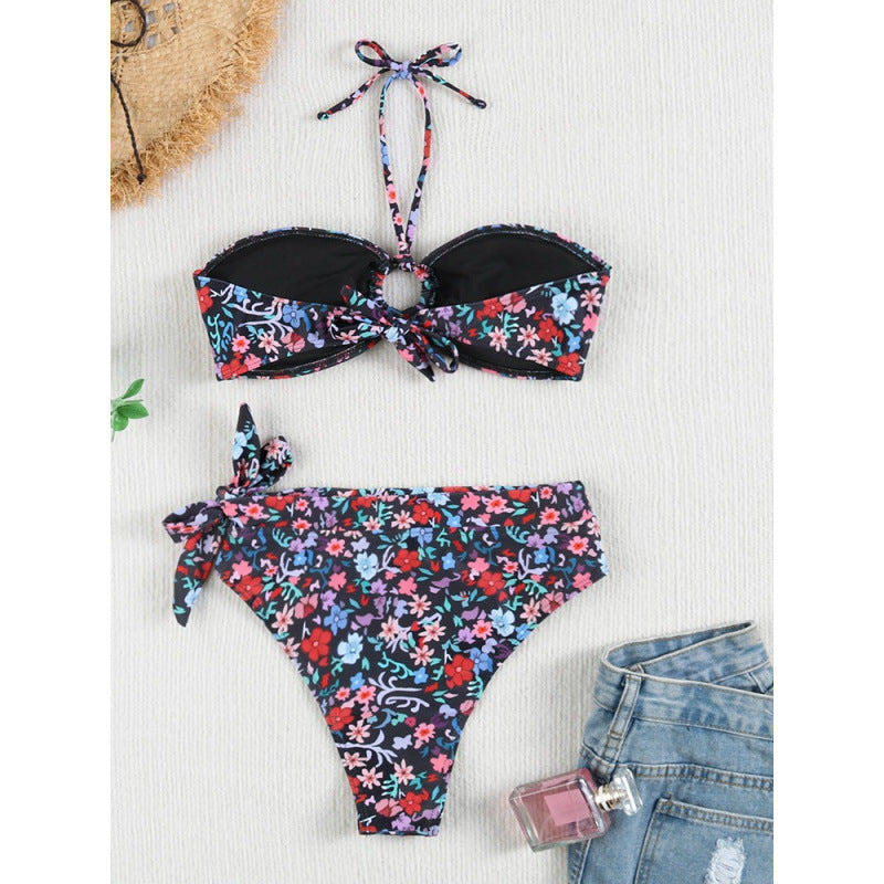 Damen Bandeau-Bikini mit verstellbaren Trägern und hochwertigem Twist-Design EB