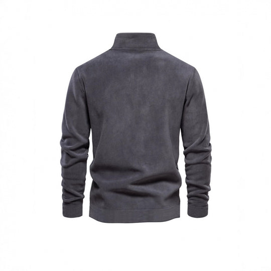 Herren Fleece-Pullover mit Stehkragen EB