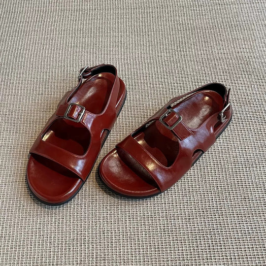 Damen modische Sandalen mit verstellbarem Riemen EB