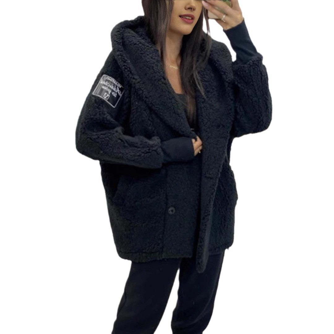 Damen Oversized Teddyjacke EB